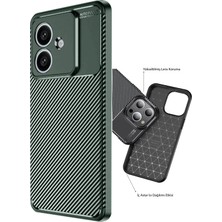 Gray Line Gry  Oppo A3 Kılıf Auto Focus Karbon Kapak - Koyu Yeşil Nel1
