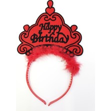 Gray Line Gry Happy Birthday Yazılı Neon Renk Taç 12 Adet Nel1