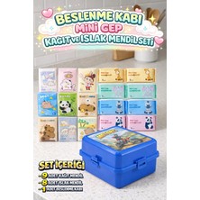 M&H 2 Katlı Beslenme Seti: 1 Adet Yemek Kabı + 9 Adet Kağıt Mendil + 8 Adet Islak Mendil