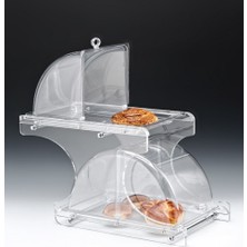 Biradlı Policarbon Çift Katlı Teşhir Standı