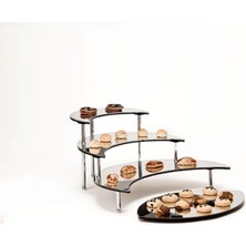 Biradlı Üç Katlı Aynalı Teşhir Standı