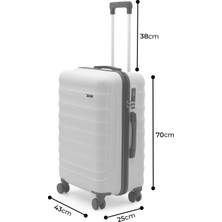 Cotpoly Home Babil Lüx Abs Orta Boy Valiz 65 cm