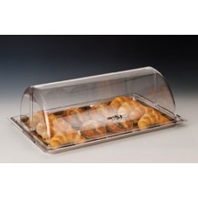 Biradlı Çelik Tepsili Roll Top Teşhir Tepsisi