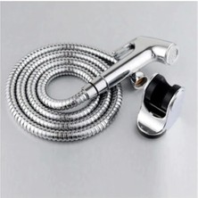 Moonshop Spiralli Musluk Seti Krom Tuvalet Tabancası Taharet Başlığı +Duş Hortumu +Duş Mafsalı