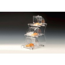 Biradlı Policarbon Üç Katlı Teşhir Standı