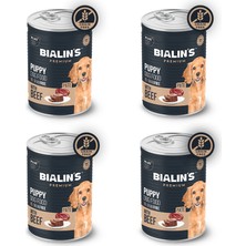 Bialin's 4'lü Yavru Köpek Maması - Biftekli 400 Gram