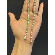 Gönülden Tasarım 16 cm 2 Li Zirkon Taş Şerit Set