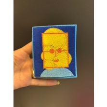Gönülden Tasarım Ütü Ile Yapışan Punch Dokuma Çocuk Surat Arma Dikiş Aplike 10X8 cm