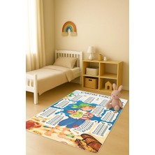 Dolce Mariee Modern Dijital Baskı Kaymaz Taban Çocuk ve Genç Odası Halısı H0636