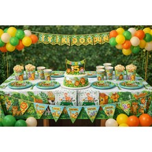 Sihirbaz Shop Safari Temalı Doğum Günü Konsepti, Parti Seti