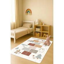 Dolce Mariee Modern Dijital Baskı Kaymaz Taban Çocuk ve Genç Odası Halısı H0698