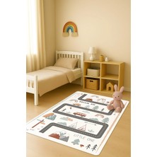 Dolce Mariee Modern Dijital Baskı Kaymaz Taban Çocuk ve Genç Odası Halısı H0725