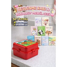 M&H 2 Katlı Beslenme Seti: 1 Adet Yemek Kabı + 9 Adet Kağıt Mendil