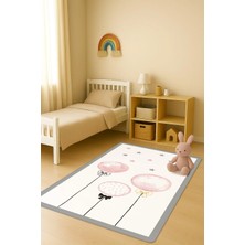 Dolce Mariee Modern Dijital Baskı Kaymaz Taban Çocuk ve Genç Odası Halısı H0631