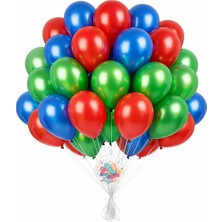 Joyane Pj Masks Konsept Balon Seti 24’lü Kırmızı Mavi Yeşil Doğum Günü Parti Süsü