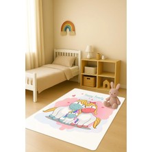 Dolce Mariee Modern Dijital Baskı Kaymaz Taban Çocuk ve Genç Odası Halısı H0776