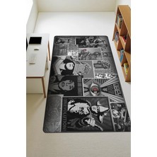 Dolce Mariee Modern Dijital Baskı Kaymaz Taban Çocuk ve Genç Odası Halısı H0843