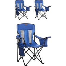 Kılıçaslan Camp Madfox 3'lü Beacon Katlanır Kamp Sandalyesi Mavi