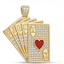 Winners Jewels Royal Flush Taşlı Kolye Ucu