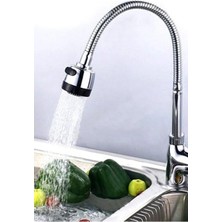 Moonshop Oynar Başlıklı 2 Krom Kubar Fonksiyonlu Spiral Musluk Başlığı