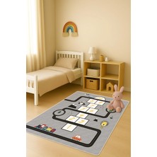 Dolce Mariee Modern Dijital Baskı Kaymaz Taban Çocuk ve Genç Odası Halısı H0711