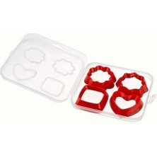 Epilons Kurabiye Kalıbı 4 Parça 8 Şekil - Saklama Kutulu