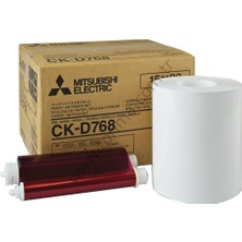 Mitsubishi CK-768 Termal Kağıt 15x20 Yazıcı Uyumluluğu ile 400 Adet Fotoğraf Baskı İçin