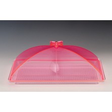 Biradlı Kapaklı Pembe Teşhir Tepsi