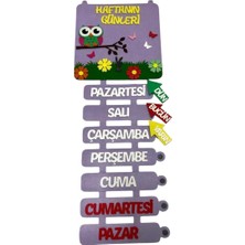 Haftanın Günleri Keçe Pano – Okul Öncesi Eğitici Materyal