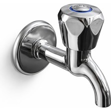 Vito Elit Kısa Musluk-Krom Kaplama, Kompakt Tasarım, 10 cm Duvar Çıkışlı Lavabo Mussluğu