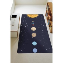 Dolce Mariee Modern Dijital Baskı Kaymaz Taban Çocuk ve Genç Odası Halısı H0664