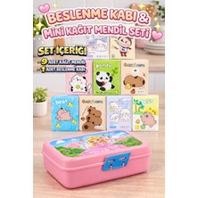 M&H Beslenme Set: 1 Adet Beslenme Kabı ve 9 Adet Kağıt Mendil