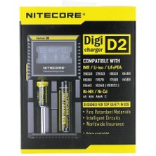 İntora Nitecore D2 Digi Charger Li-Ion / Ni-Cd / Ni-Mh / Lifepo4 Dijital Pil Şarj