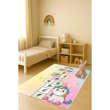 Dolce Mariee Modern Dijital Baskı Kaymaz Taban Çocuk ve Genç Odası Halısı H0683