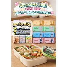 M&H 3 Bölmeli Beslenme Seti: 1 Adet Yemek Kabı, 9 Adet Kağıt Mendil ve 8 Adet Islak Mendil