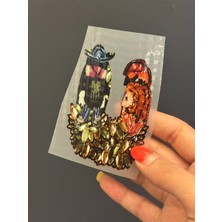 Gönülden Tasarım Ütü Ile Yapışan Desenli U Harfi  Transfer Baskı Arma 8x7 cm