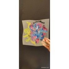 Gönülden Tasarım Ütü Ile Yapışan Çiçek Transfer Baskı Arma 22X21 cm