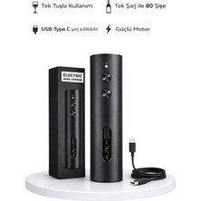 DVYEN Otomatik Şarjlı Elektrikli Şarap Açacağı– Tek Tuşla Mantarkaldırma - Elektrikli Tirbuşon