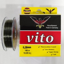 Vito 160 mt Fluorocarbon Coated Super Strong Misina - 0,28 mm