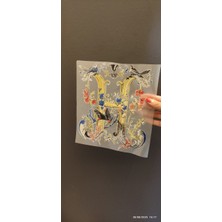 Gönülden Tasarım Ütü Ile Yapışan Tasarım Kuşlu Transfer Baskı Arma 23X21 cm