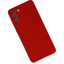 Gray Line Gry  Samsung Galaxy S21 Plus Kılıf Nano Içi Kadife Silikon - Kırmızı Nel1