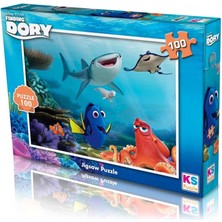 Gray Line Gry Finding Dory 100 Parça Puzzle Nel1