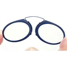 ForWhat Büro Ev Ofis Hediyesi Için 1.5x Büyütür Burun Üstü Mini Sapsız Mavi Büyüteç