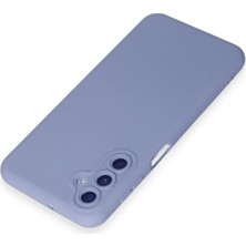 Gray Line Gry  Samsung Galaxy M34 5g Kılıf Nano Içi Kadife Silikon - Lila Nel1