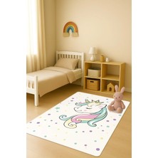 Dolce Mariee Modern Dijital Baskı Kaymaz Taban Çocuk ve Genç Odası Halısı H0772