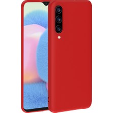 Giz Story Galaxy A30S Kılıf Zore Premier Silikon Kapak - Kırmızı