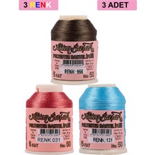 Esranın Dünyası 3 Adet Altınbaşak Oya ve Dantel Ipi 20 gr - Royaleks - No: 031 - 131 - 956