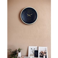 MegaSepet Mey Ithalat® 36 cm Krem Dekoratif Duvar Saati