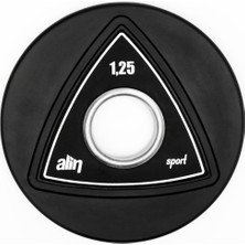 Alin Sport 1,25 kg Profesyonel Kauçuk Kaplı Olimpik Plaka / Ağırlık Plakası ( Flanş )