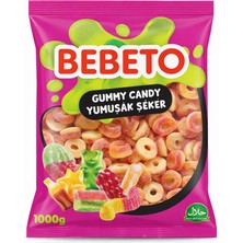 Bebeto Jelibon  Meyve Aromalı 1 kg Şeftali Halka